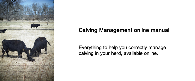 Calving Management online manual.