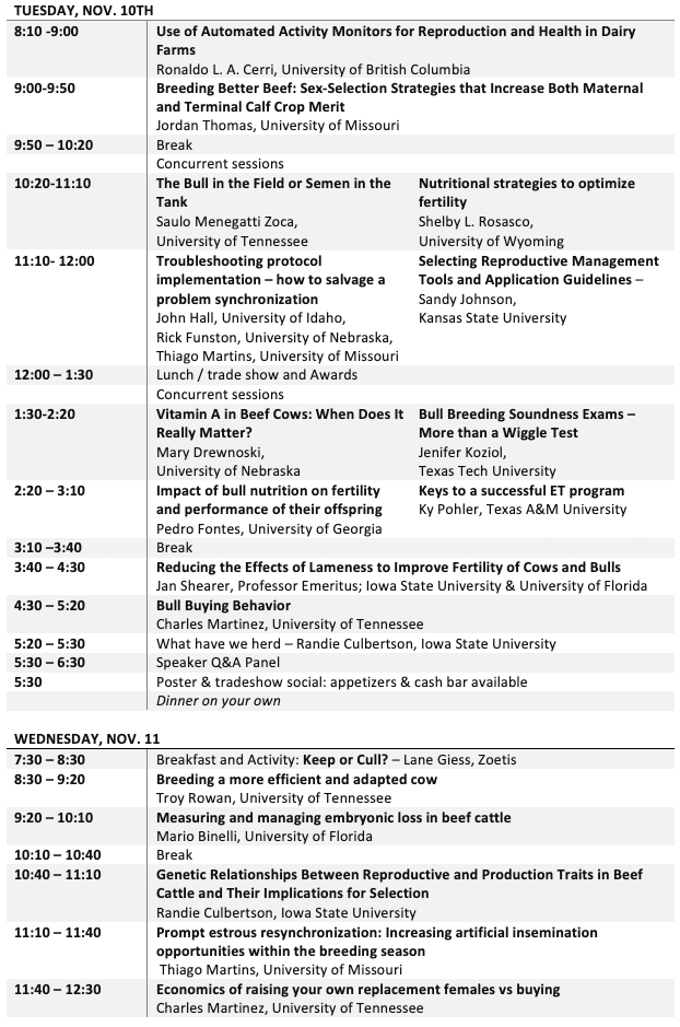 Meeting agenda.