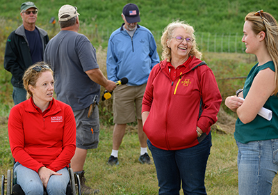 Attendees at early pasture event.