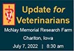 Graphic for Update for veterinarians event.